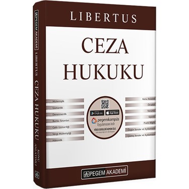 Pegem Akademi Kpss 2021 A Grubu Libertus Ceza Hukuku Konu Kitabi