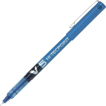 Pilot V5 Hi-Tecpoint İğne Uclu Roller Kalem 0.5 mm Mavi 1