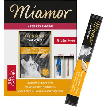 Miamor Cream Multi Vitamin Ek Besin Ve Kedi Odulu 3 Kutu Fiyati