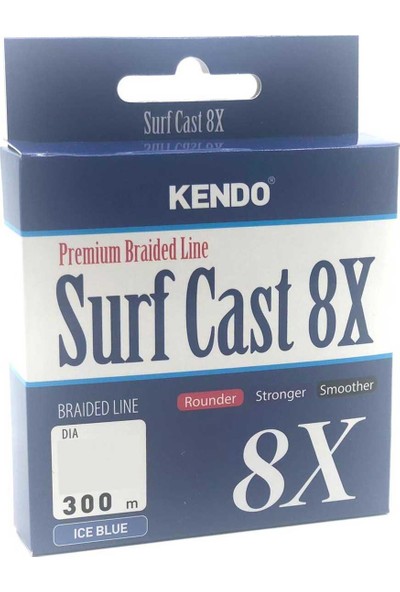Kendo Surf Cast 8x Fighting ( Ice Blue ) Örgü Ip Olta Misinası 300 mt
