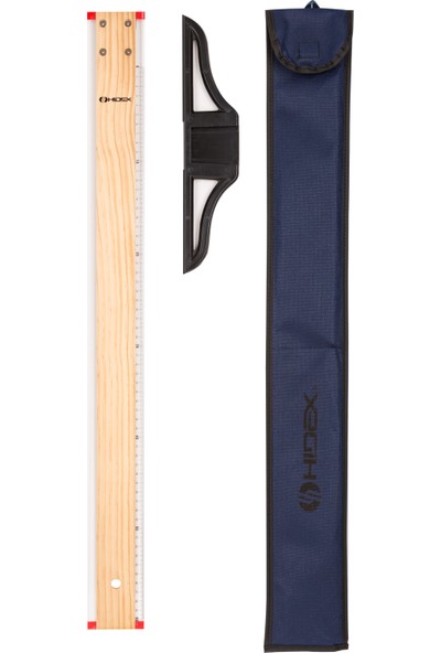 Ahşap T-Cetveli 60 cm (Sökülebilir Başlık, Kumaş Kılıf
