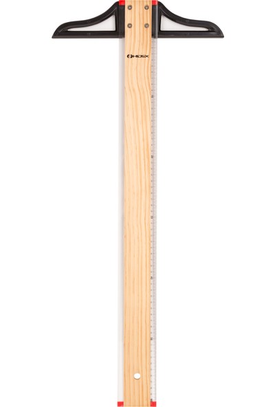 Ahşap T-Cetveli 60 cm (Sökülebilir Başlık, Kumaş Kılıf