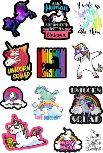 Woohoo Unicorn Sticker Seti 2