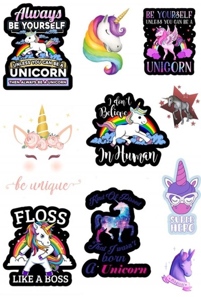 Woohoo Unicorn Sticker Seti 2