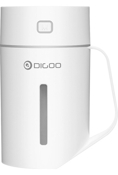 Digoo DG-M02 Elektrikli Renkli 420 ml LED Gece Işığı Nemlendirici Dokunmatik Kontrol - Beyaz (Yurt Dışından)