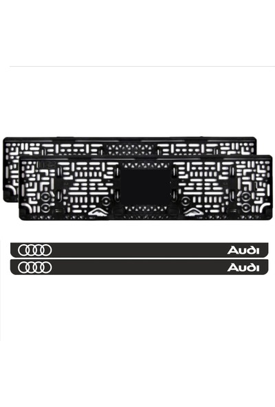 Appcity Audi Takmatik Pleksi Plakalık (2 Adet)