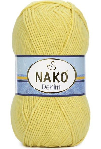 Nako Denim 10598 Sarı Örgü İpi