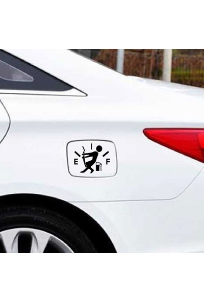 Dijitalya Araba Yakıt Deposu Kapağı Sticker | Etiket | Araç Sticker | Siyah