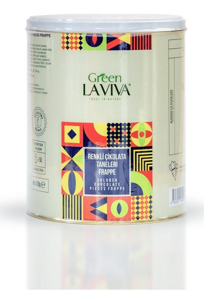 Green Laviva Renkli Çikolata Taneleri Frappe 1420 gr