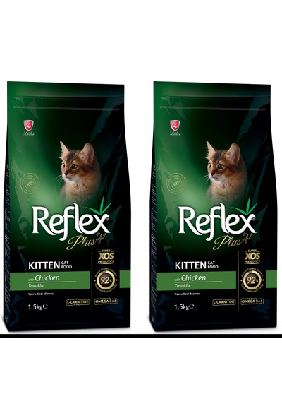 Reflex Plus Tavuklu Yavru Kedi Maması 1,5 kg 2 Adet