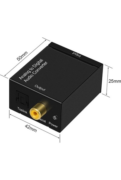 Tenon Analog To Digital Stereo Rca Optik Ses Çevirici Dönüştürücü