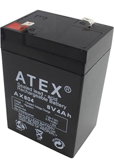 Atex 6V 4A Akü 10.5X74.5CM