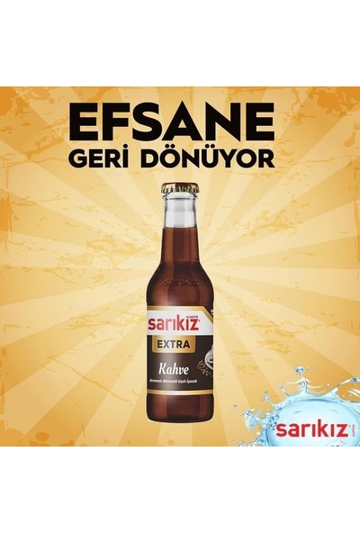 Sarıkız Kahve Aromalı Maden Suyu 200 ml 6'lı