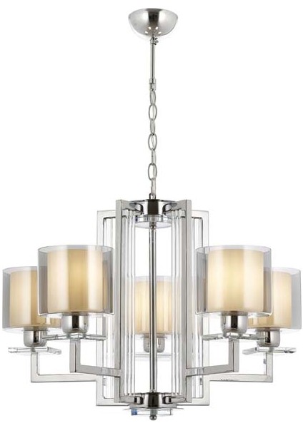 AV-60190-5K Krom Kaplama Modern Avize E27 Metal Cam 70cm
