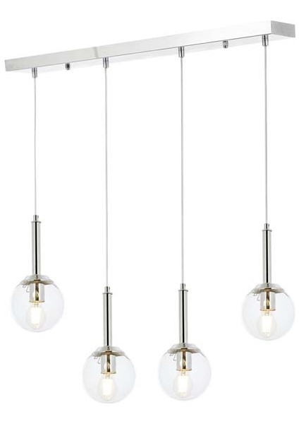 AV-60216-4KY Krom Kaplama Modern Avize E27 Metal Cam 70x13cm