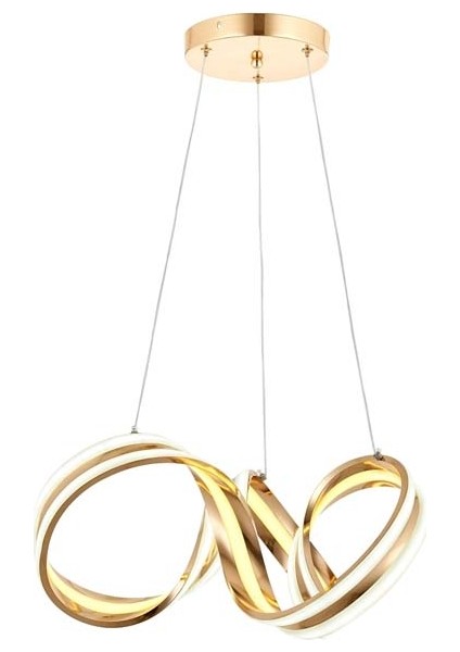 Avonnı AV-5259-S Sarı Boyalı Modern Avize, Led, Metal, 40CM