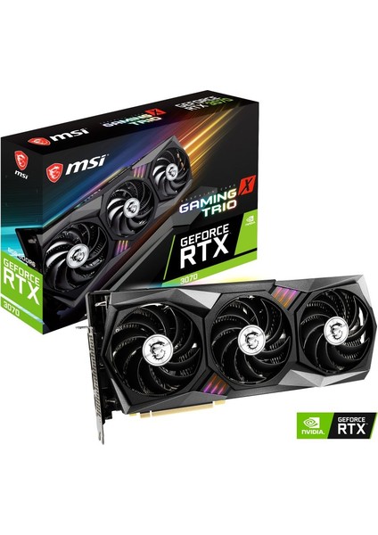 GeForce RTX 3070 Gaming X Trio 8GB GDDR6 256Bit DX(12) PCI-Express 4.0 Ekran Kartı (GeForce RTX 3070 GAMING X TRIO)