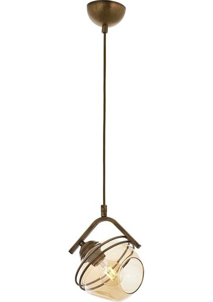 AV-60215-1E Eskitme Kaplama Modern Avize E27 Metal Cam 15cm