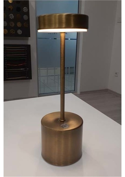 Avonnı ML-64003-E Eskitme Kaplama Masa Lambası, Led, Metal, 15CM
