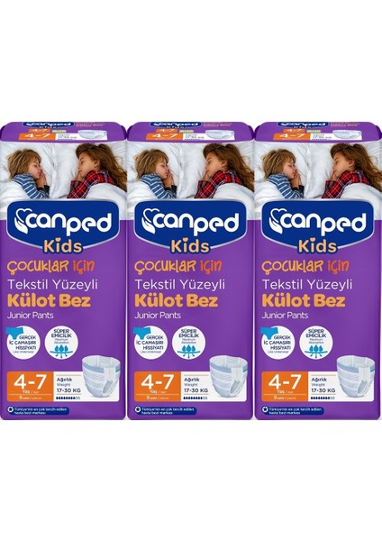 Kids Külot Bez 4-7 Yaş 17-30 kg 3 x 9 Adet