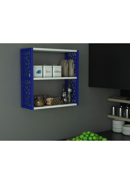 Terek Remaks 3lü Duvar Rafı Mavi modelleri