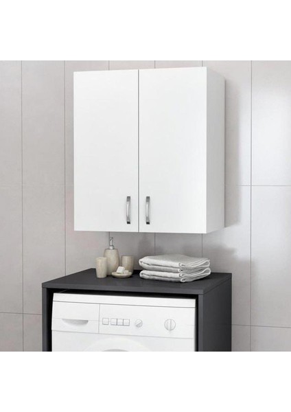 Makina Üstü Dolap, Banyo Dolabı, Çamaşır Dolabı, Havlu Dolabı, Kapaklı Dolap - Beyaz fiyatları