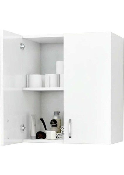 Makina Üstü Dolap, Banyo Dolabı, Çamaşır Dolabı, Havlu Dolabı, Kapaklı Dolap - Beyaz fırsatları