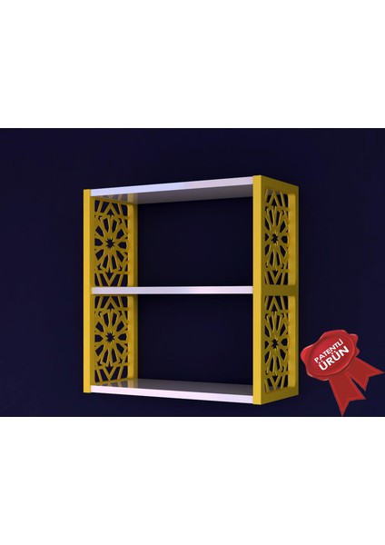 Terek Remaks 3lü Duvar Rafı Sarı fiyatları