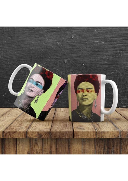 Kişiye Özel Frida Kahlo Tasarımlı Kupa