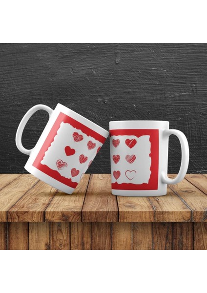 Kişiye Özel Kalp Temalı Kupa