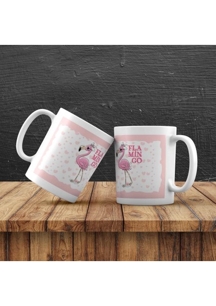 Kişiye Özel Flamingo Tasarımlı Kupa