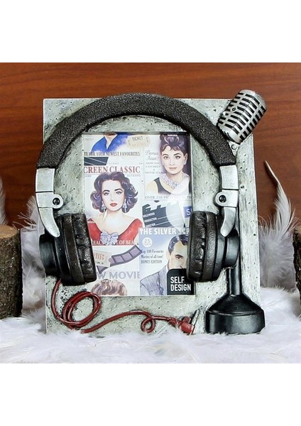 Kulaklık Mikrofon Temalı Dekoratif Fotoğraf Çerçevesi modelleri