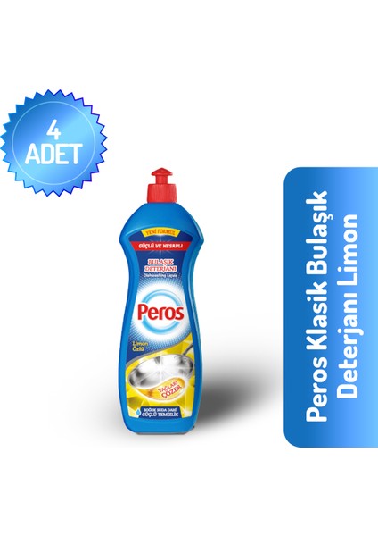 Klasik Bulaşık Deterjanı Limon 750 gr x 4'lü