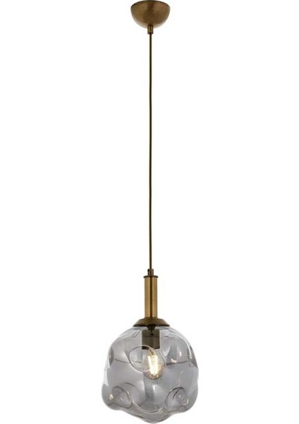 AV-60210-1F Eskitme Kaplama Modern Avize E27 Metal Cam 30cm