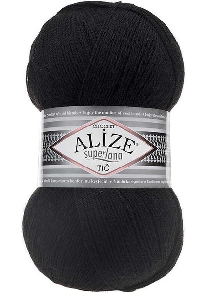 Superlana Tığ 60 Siyah
