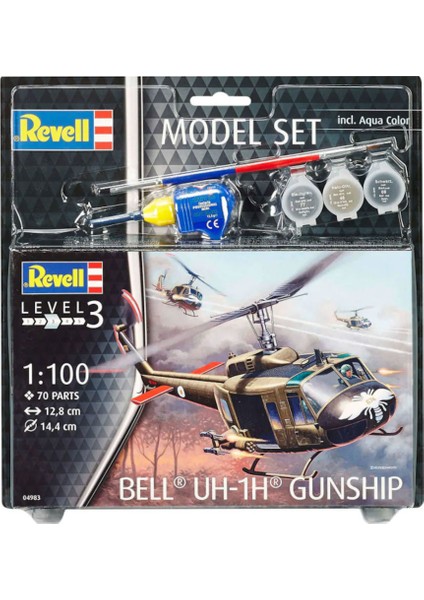 Maket Bell Uh-1H Gunship 64983