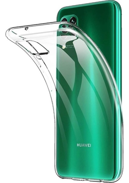 Huawei P40 Lite Kılıf Premium Şeffaf Silikon Kılıf