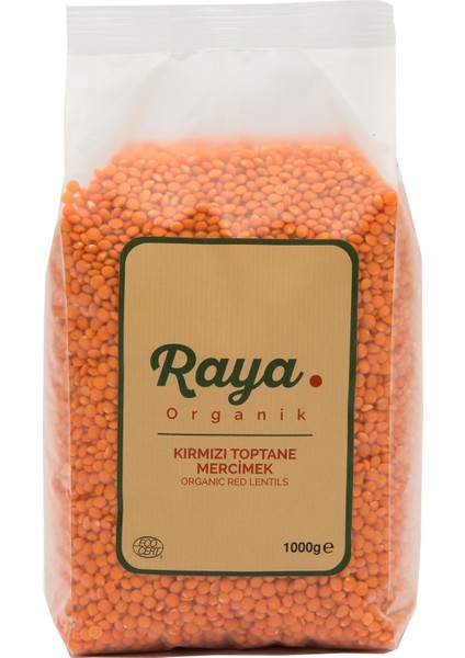 Raya Organik  Kırmızı Mercimek 1 kg