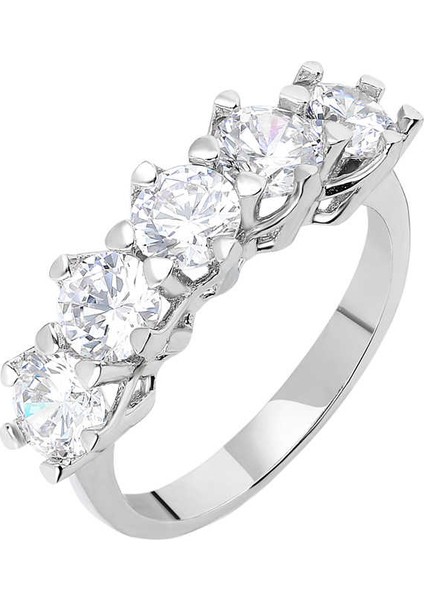 Starlight Diamond Pırlanta Montür 925 Ayar Gümüş Kadın Beştaş Yüzük fırsatları