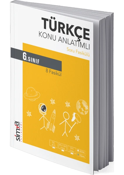 Simya Yayınları  6.Sınıf Türkçe Konu Anlatımlı Soru Fasikülü