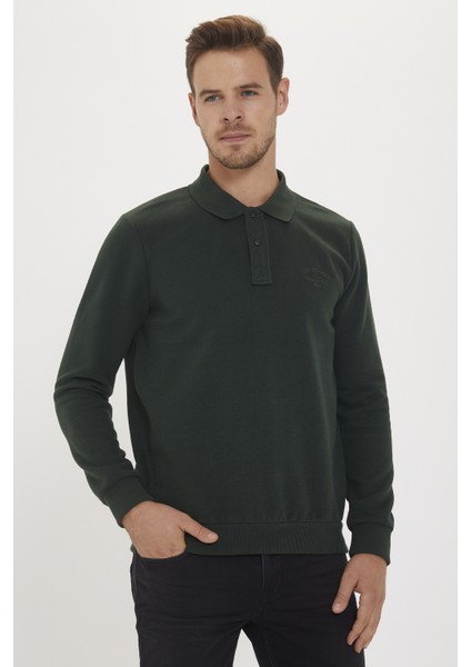 Newblend Erkek Polo Yaka Sweatshirt