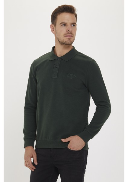 Newblend Erkek Polo Yaka Sweatshirt
