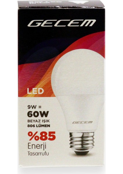 Kırılmaz LED Ampul 9W 806 Lm Beyaz Işık modelleri