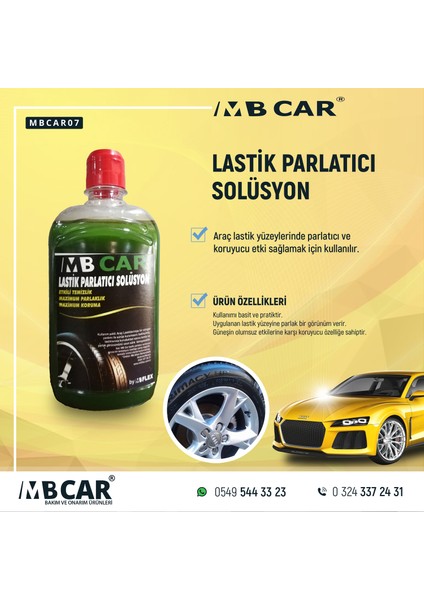 MB Car Lastik Parlatıcı Solüsyon