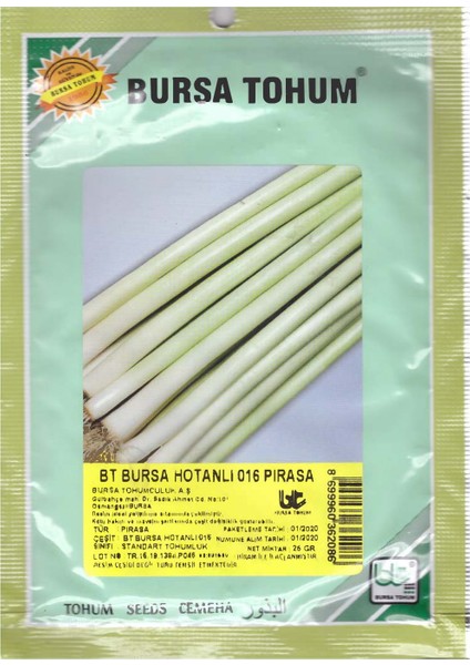Bursa Hotanlı Pırasa Tohumu 10 gr