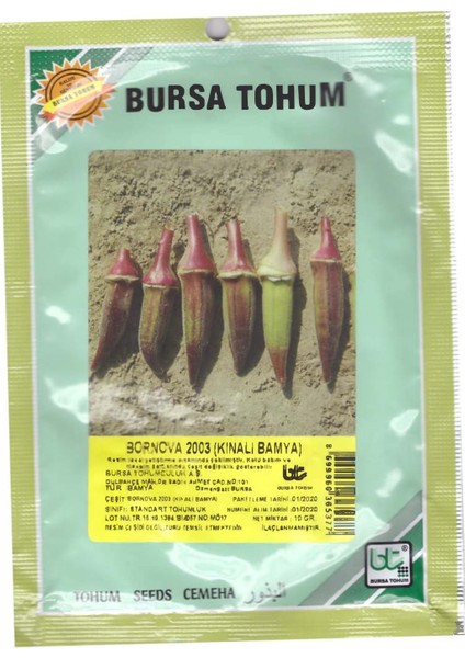 Bursa Tohum Kınalı Bamya Tohumu 10 gr