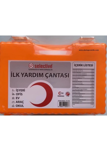 Iy 070 Iş Yeri Yardım Çantası