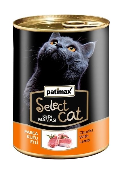 Patimax parça Kuzu Etli Kedi Maması 400 gr x 4 Adet