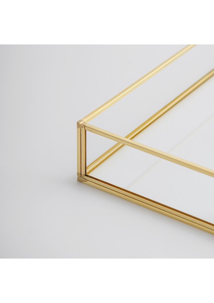 Nişan Tepsisi Sunum Kahve Söz Dekoratif Gold Pirinç Brass 30X20X6CM modelleri
