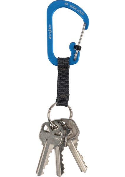 Nite Ize Slidelock® Alüminyum Karabiner Keyring Anahtarlık